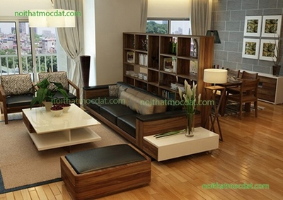 Ghế sofa gỗ óc chó ms 25