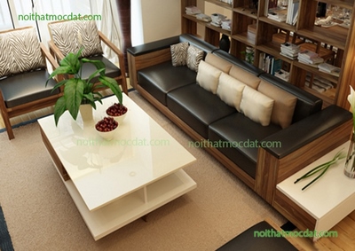 Ghế sofa gỗ óc chó ms 39