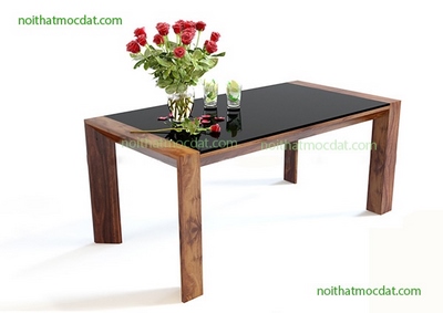 Bàn ăn gỗ óc chó ms 11 -Thiết kế thi công