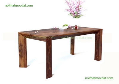 Bàn ăn gỗ óc chó ms 12 -Thiết kế thi công