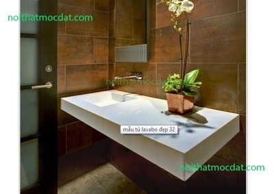 Đóng tủ lavabo nhựa