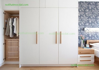 Báo giá tủ quần áo gỗ MDF phủ melamine